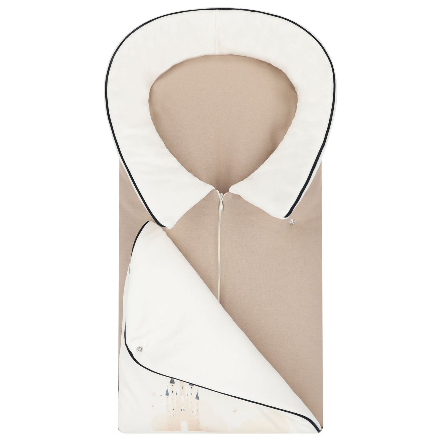 Ivory & Beige Balloon Baby Nest, 1, hi-res